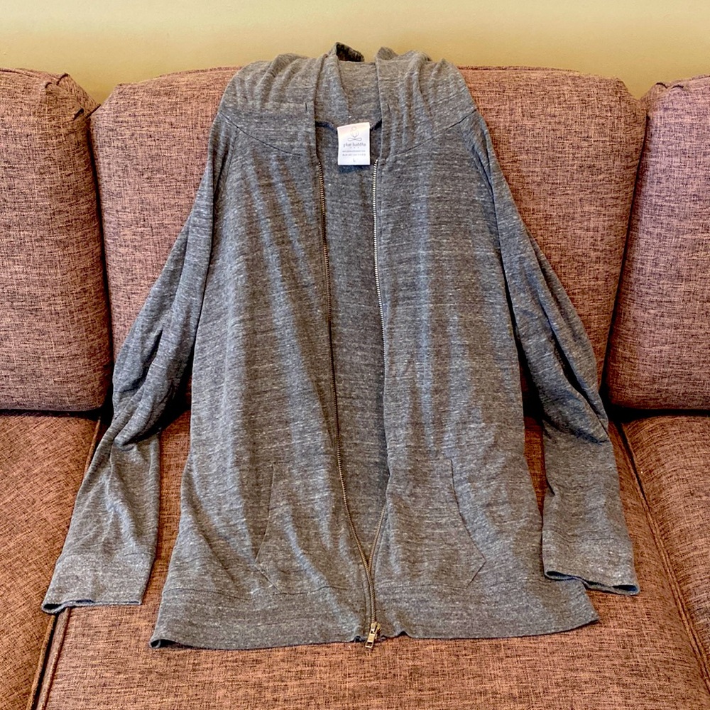 Phat Buddha Gray Zip Up